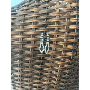 VintageCrystal Rhinestone Dangle Earrings Geometric Design